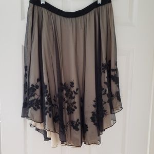 I.N.C Black Mesh Skirt